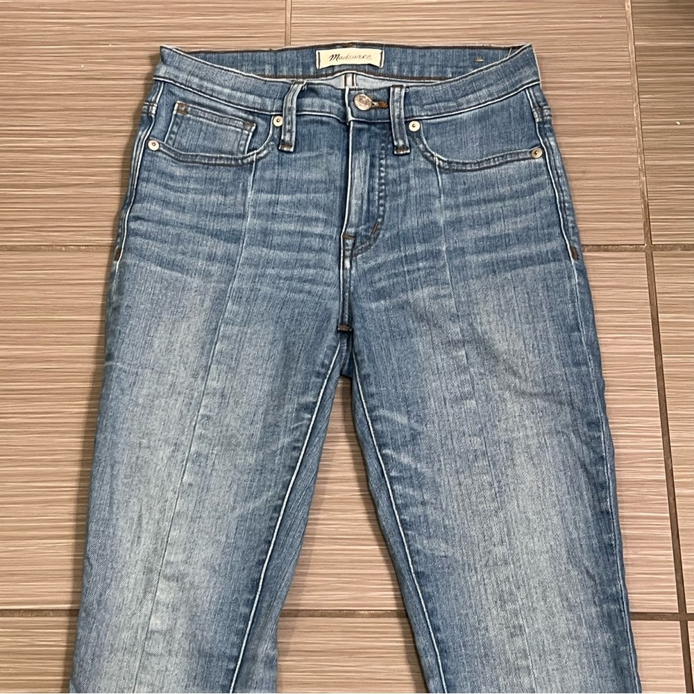 Madewell 9” inch High-Rise Skinny Jeans light medium wash 24 0 - Picture 8 of 13